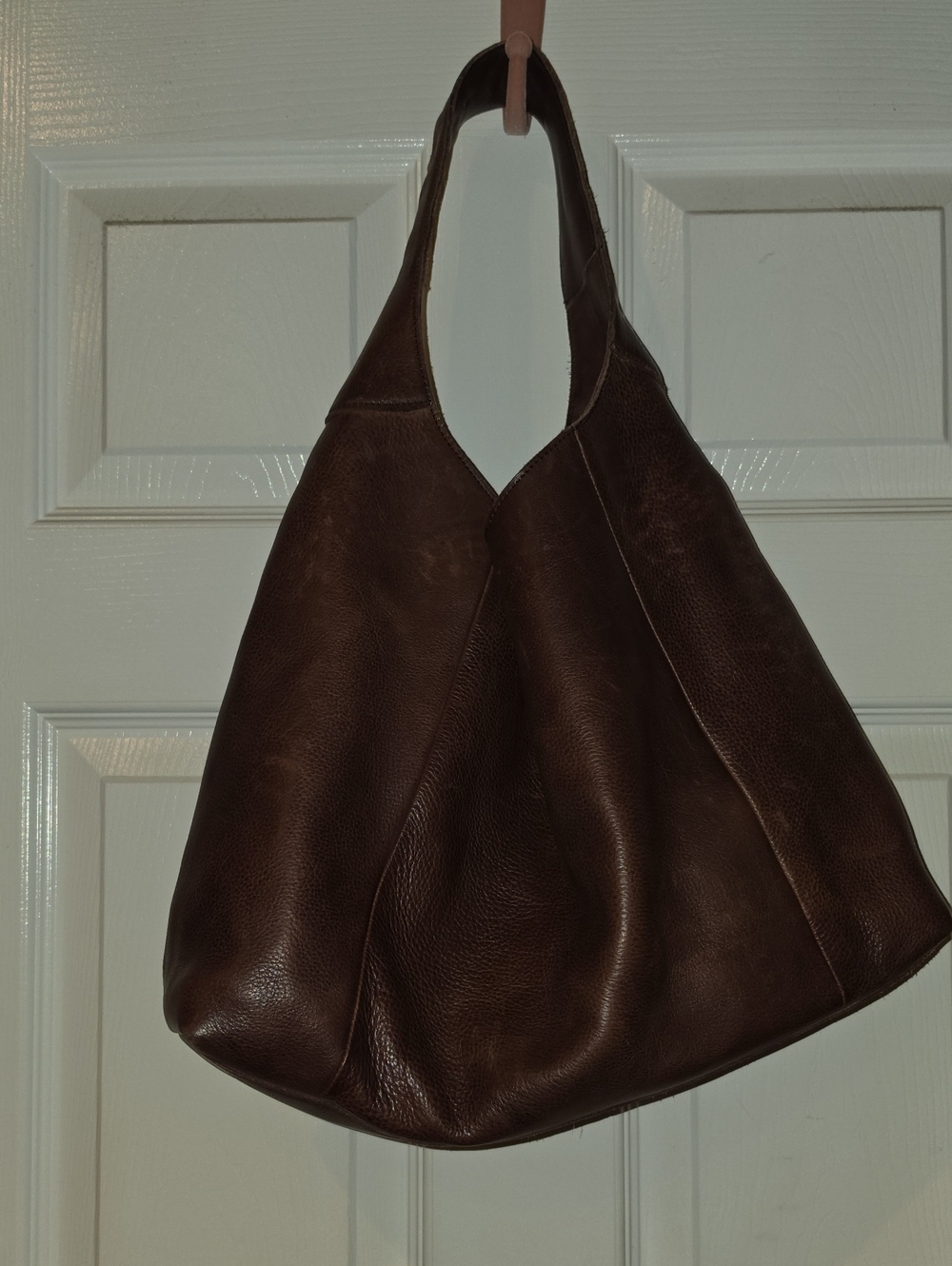 Latico Leathers Petite Lindsey In Brown Leather Hobo Bag